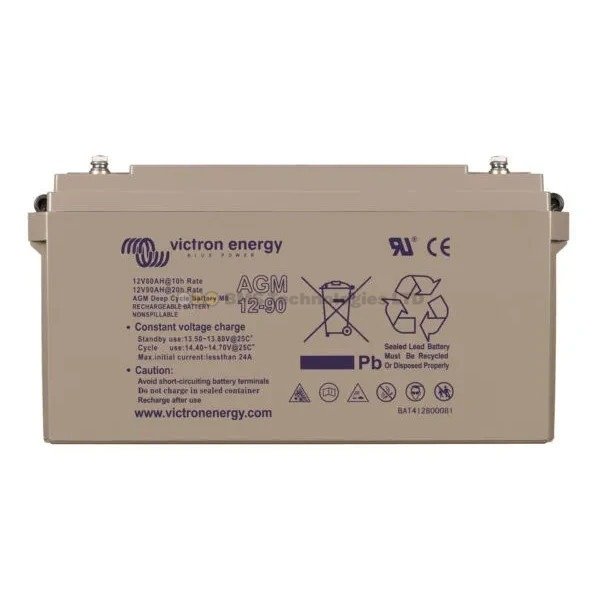 12V/90Ah AGM Deep Cycle Batt. (M6)